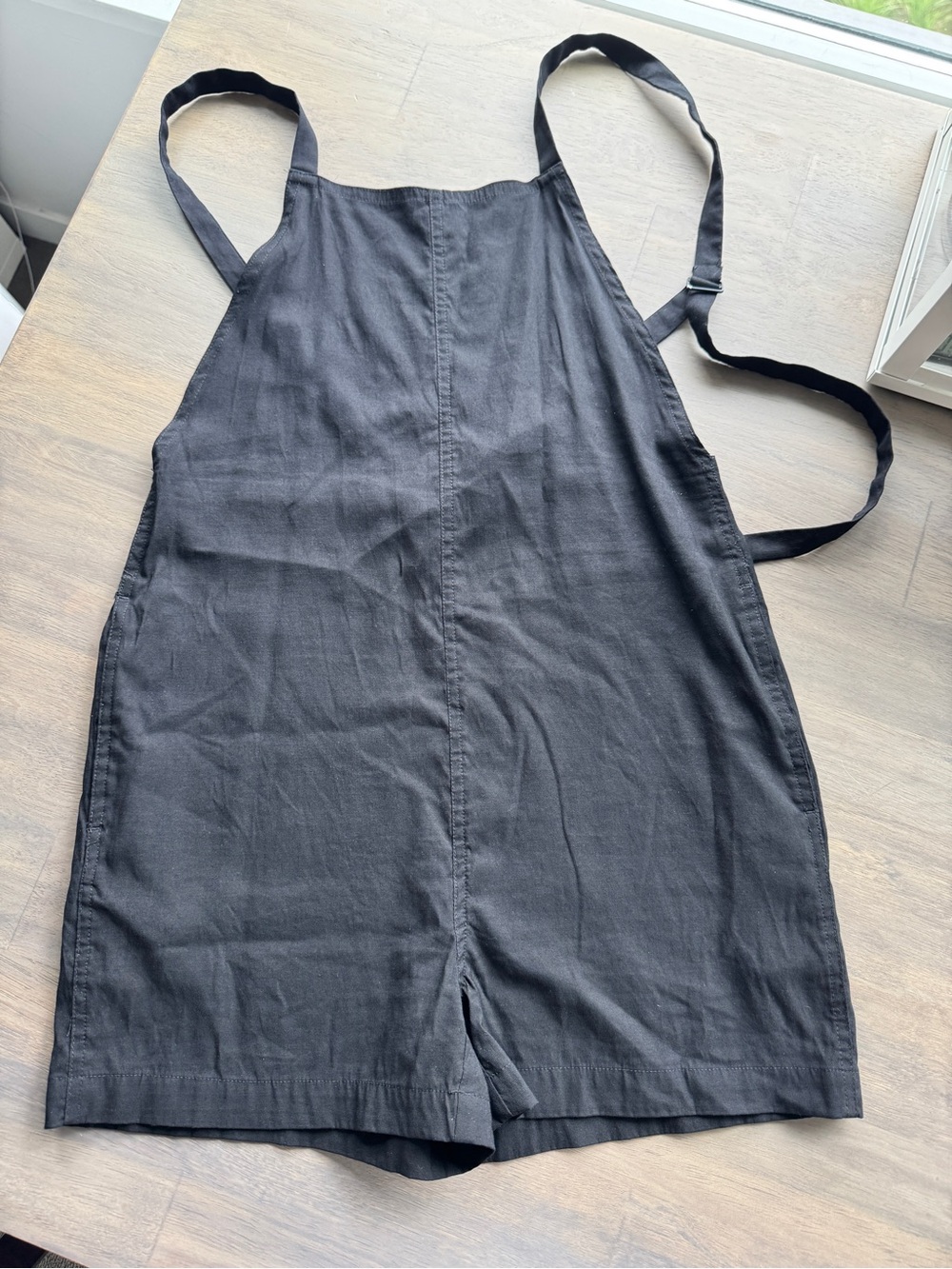 OAK + FORT Black Short Overalls